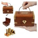 WOODEN PIGY BANK / COIN BOX FOR KIDS