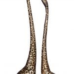 Brass Duck Pair With Handwork - 18*4.3*30.8 Inch