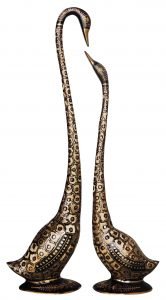 Brass Duck Pair With Handwork - 18*4.3*30.8 Inch