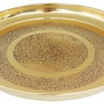 Brass Thali Embose Design- 12.2*12.2 Inch
