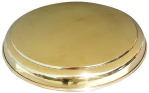 Brass Thali Embose Design- 12.2*12.2 Inch - Image 3