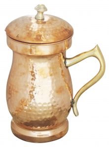 Pure Copper Jug 1.4 Litre  - 4.5*4.5*9 Inch