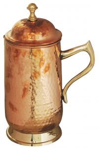 Pure Copper Jug 1.6 Litre  - 4*4*11 Inch