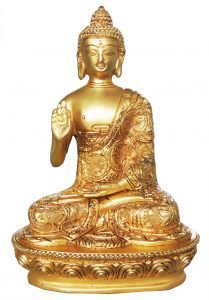 Brass Buddha in Superfine finish - 5*3.3*7.2 inch