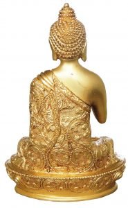 Brass Buddha in Superfine finish - 5*3.3*7.2 inch - Image 2
