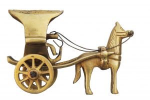 Brass Horse Cart - 3.8*1.8*2.3 Inch - Image 4