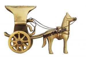 Brass Horse Cart - 3.8*1.8*2.3 Inch - Image 5