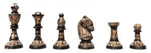 Brass Chess In Black and White Finish - 12*12 Inch - Image 3