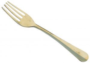 Pure Brass Frork - 7.2*1.2*0.5 Inch - 6 PCS
