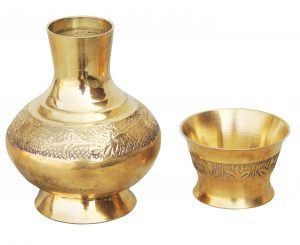 Brass Small Surahi - 3*3*3.7 Inch - Image 2