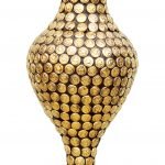 Brass Beads Flower Vase - 13 Inch