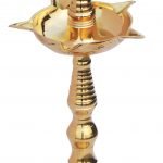 Brass Kerala Fancy Deepak Diya - 11.2 Inch