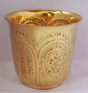 Brass planter Pot Gamala - Image 3