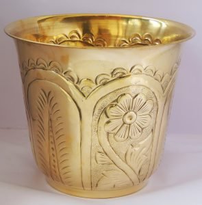 Brass planter Pot Gamala - Image 4
