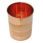 Copper Glasses (300 ML) | 100% Pure Seamless Drinking Copper Glass Set with Ayurvedic Health Benefits- Set of 6