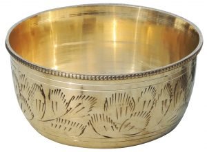 Brass Bowl Katori - 3.8*3.8*1.8 Inch - 6  Pcs