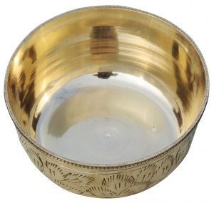 Brass Bowl Katori - 3.8*3.8*1.8 Inch - 6  Pcs - Image 2