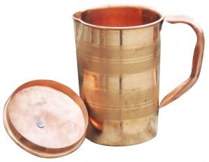 Pure Copper Jug 1.3 Litre  - 4.5*4.5*8 Inch - Image 2