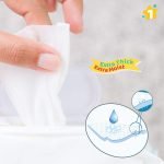 Baby Wet Wipes with Lid Enriched and Aloe-Vera and Jojoba Oil (72 Wipes/Pack x 6Packs = 432 Wipes) - Image 2
