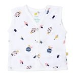 100% Organic Muslin Jhabla (Small (0-3 Months)), Multicolor - Image 2