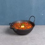 Natural Cookware Pre-Seasoned Cast Iron Cookware Combo - (Skillet Fry Pan (38.5 cm) + Kadai (1.2L)) - Image 5