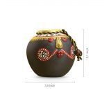 Warli Hand-Painted Tribal Pot Faces Living Room & Home Decorative Terracotta Pots Showpiece Flower Pots - Image 5