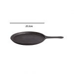 Natural Pre-Seasoned Cast Iron Tawa (9.8 Inch/25 cm) & Cast Iron Kadai/ Kadhai (9.76 Inch/24.8cm) Cookware Combo Set of 2 - Image 2