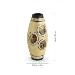 Madhubani Handpainted Artifacts for Living Room and Home Decorative Table Top Flower Terracotta Vases - Image 4