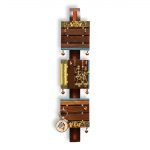 Brass, Wood and Colour Madhubani Handpainted Sheesham Wood Home Keychain Holder - Image 5