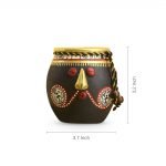 Warli Hand-Painted Tribal Pot Faces Living Room & Home Decorative Terracotta Pots Showpiece Flower Pots - Image 3