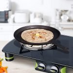 Natural Pre-Seasoned Cast Iron Tawa (9.8 Inch/25 cm) & Cast Iron Kadai/ Kadhai (9.76 Inch/24.8cm) Cookware Combo Set of 2 - Image 5