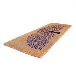 Natural Coco Coir Beige and Blue Tree Printed Anti-Slip Doormat Long-Lasting, Heavy Duty, Large & Thick Entryway Rug with PVC Backing for Indoor, Outdoor, Patio, Home and Office (120 x 1.5 x 40cm) - Image 3