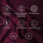 100% Cotton Premium 300 TC Bedsheets with 2 Pillow Covers, Melange Collection (California King, Stone) - Image 6