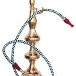 Brass Hookah Hukka Fancy in Brass polish finish - 5.2*4.6*25.5 Inch - 5.2*4.6*25.5 inch