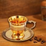Brass Tea Cup Saucer Set - 110 Ml