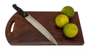 Wooden Chopping Board in Pure sheesham Wood & Single Piece Wood (Size = 15 inch x 9 inch x 1.1 inch)