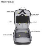 Backpack,17 inch Laptop Bag 41 L Expandable and 3 in 1 Convertible Laptop Backpack Tech Bag with usb Charging Port Water-resistant Multiple Compartments Large Capacity Bag for Travel - Image 2