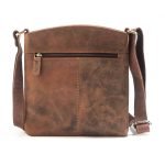 Real Leather 9.5" Inch Sling Cross-BodyBag for Girls And Women - Brown - Image 4