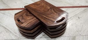 Wooden Chopping Board in Pure sheesham Wood & Single Piece Wood (Size = 15 inch x 9 inch x 1.1 inch) - Image 3