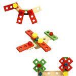 Wooden Carpenter Tool Box Children Portable Educational Construction Toys for Kids (Multi-Color) - Image 5