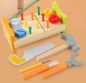 Wooden Dismantling Tools Kit Mechanical Toy Set for Kids - Image 4