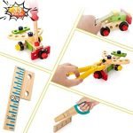Wooden Tool Kit Set w| Pretend Play Portable Construction Tools Kit Toys for Kids | 33 Piece (3-8 Years) - Image 3