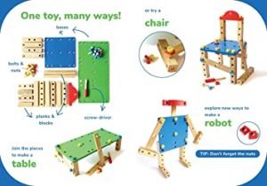 Wooden DIY Maker Set (3 Years+) - Building & Constructive STEM Toy - Image 5