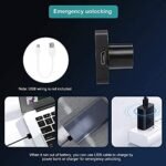 Fingerprint Drawer Lock, Smart Biometric Cabinet Lock, Safety Electric Fingerprint Lock, Drawer Wardrobe Lock, Furniture Privacy Lock (with Each Lock Having Different E-Key) - Image 2