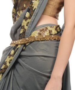 Diva Antique Gold Ethnic Kamarband for Women - Image 3