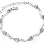 Crystal Silver Plated Bracelet for Women and Girls