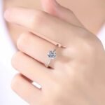 Rings for Women and Girls Silver Ring | Adjustable Crystal Rings Silver Toned Finger Ring for Women | Birthday Gifts For Women Valentine Gift for Girls - Image 5