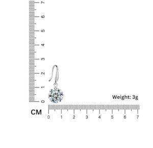 Enchanting Light Weight Cubic Zircon Crystal Drop Earrings for Women and Girls, for Daily Use, Office Use - Image 2