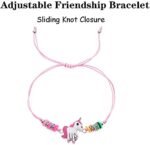 Hand Bracelet for Kids Girls Stylish Unicorn Friendship Band Kids Bracelets for Girls Best Friend Bracelet Set Kids Party Gift Wrist Bracelet Hand Jewellery for Kids (Multicolor) - 12 Pieces - Image 4