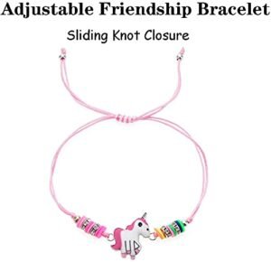 Hand Bracelet for Kids Girls Stylish Unicorn Friendship Band Kids Bracelets for Girls Best Friend Bracelet Set Kids Party Gift Wrist Bracelet Hand Jewellery for Kids (Multicolor) - 12 Pieces - Image 4